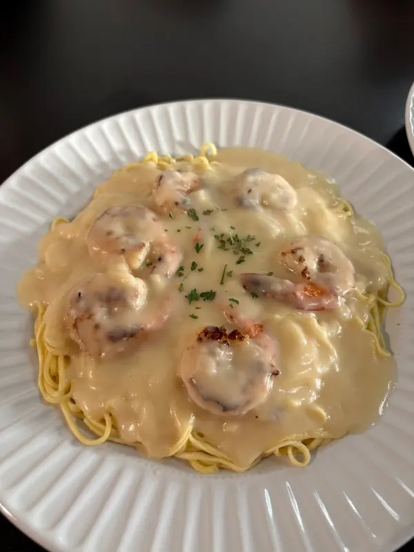 Letssweet-Kitchen-Hong-Kong-Style-Restaurant-Cheese-Shrimp-Spaghetti -Chicken-San-Francisco Cheese Shrimp Spaghetti at Letssweet Kitchen, a Hong Kong Style Restaurant in San Francisco
