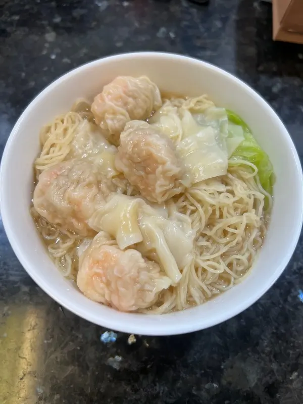 Wonton Noodle Soup at Letssweet Kitchen, a Hong Kong Style Restaurant in San Francisco